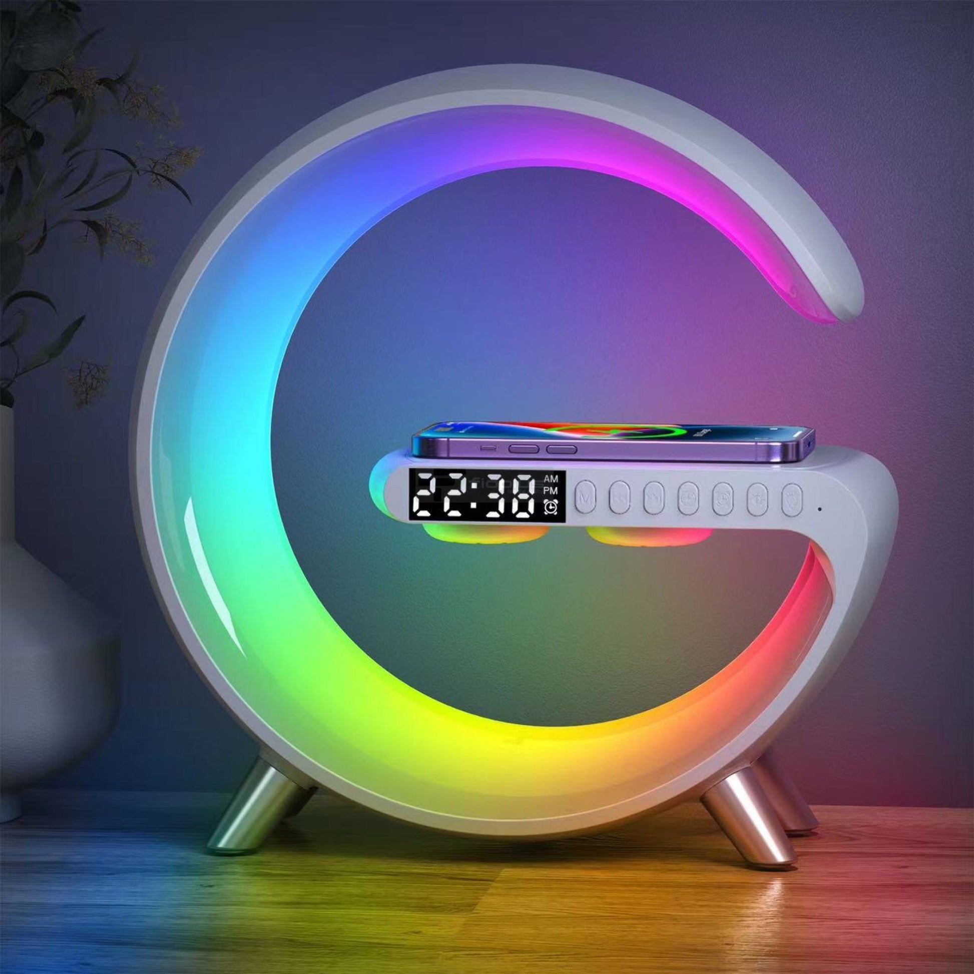 FIO G63 15W Kablosuz Hızlı Şarjlı RGB Akıllı Hoparlör