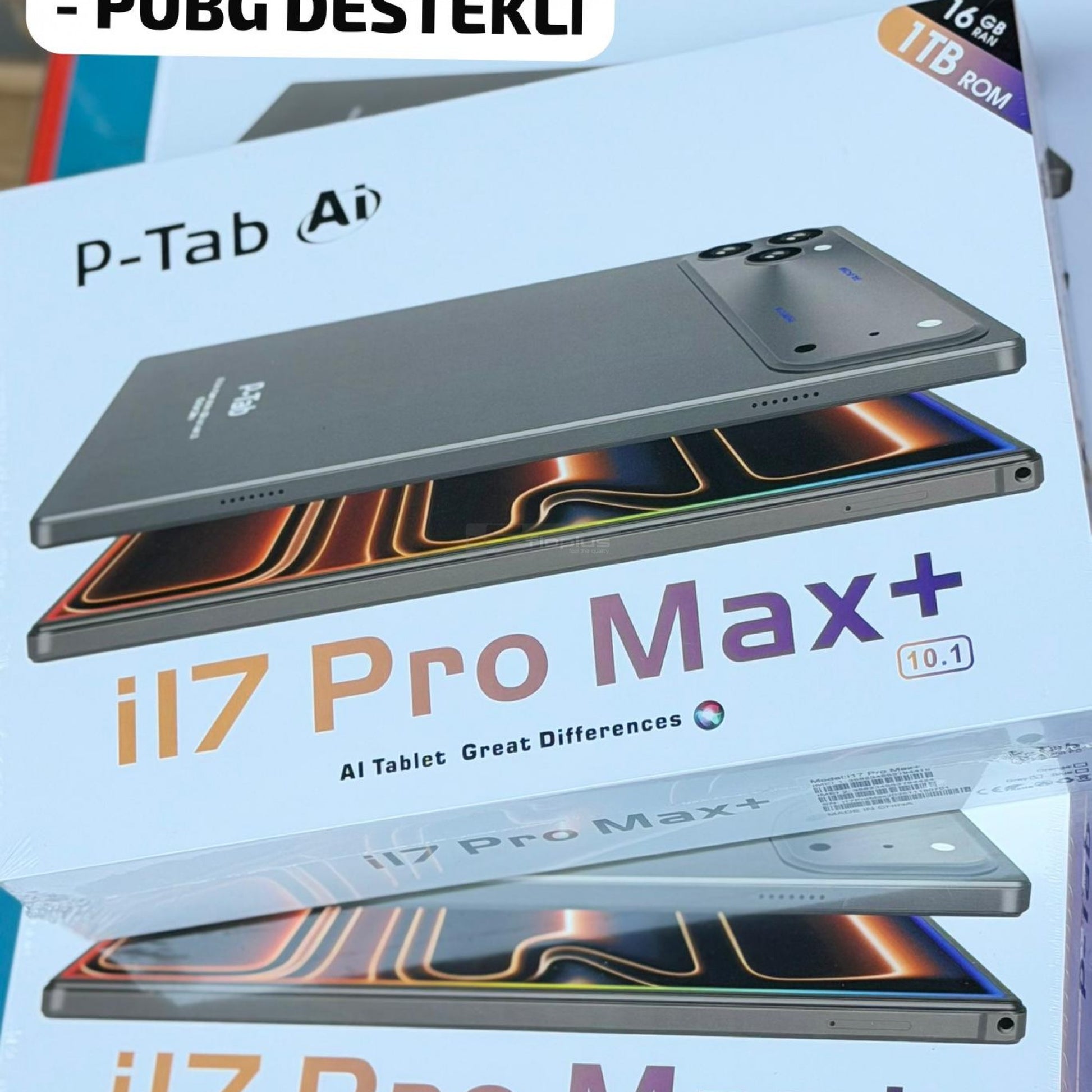 Fioplus P-Tab i17 Pro Max+ 10.1" 16GB RAM + 1TB ROM Android 15 Tablet