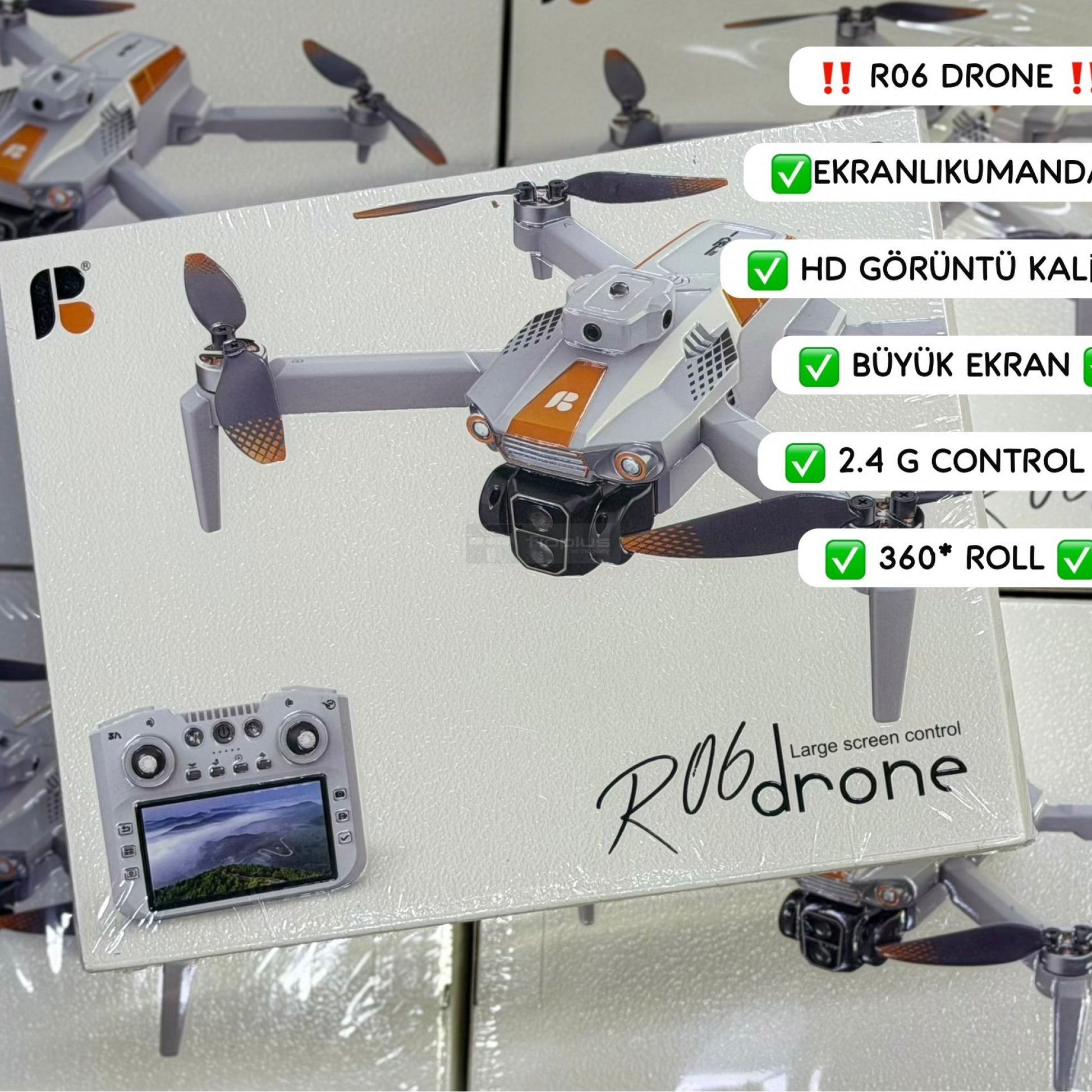 FIO R06 Ekranlı Uzaktan Kumandalı Profesyonel Katlanabilir Drone